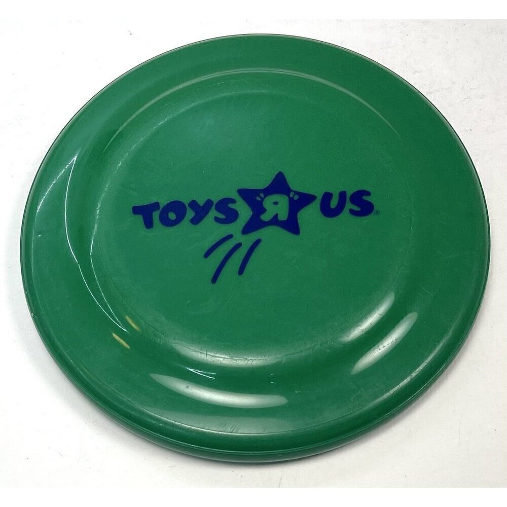 VTG Humphrey Flyer 7" Green Plastic TOYS "R" US Flying Disc Toy Made in USA EUC